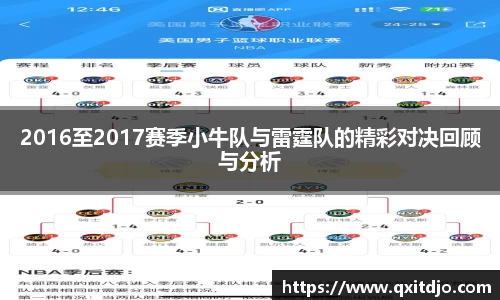 百乐博blb2016至2017赛季小牛队与雷霆队的精彩对决回顾与分析